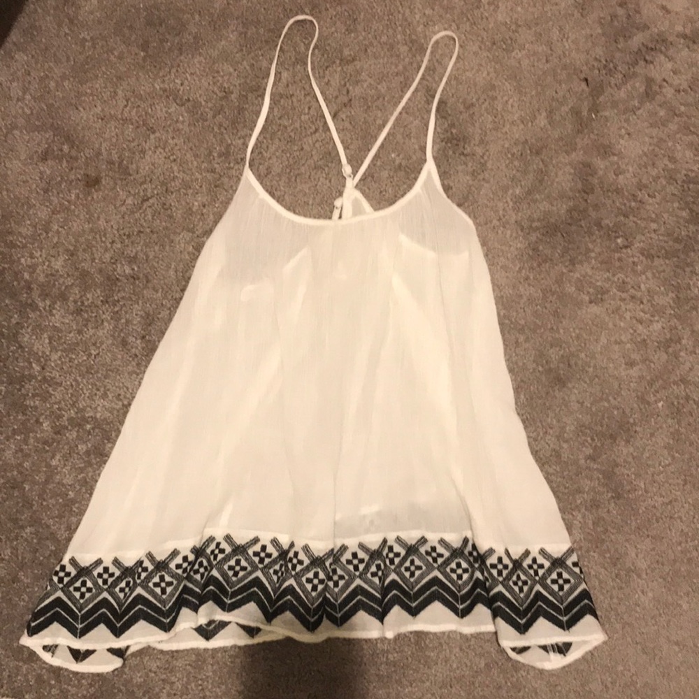 White Cotten tank never worn